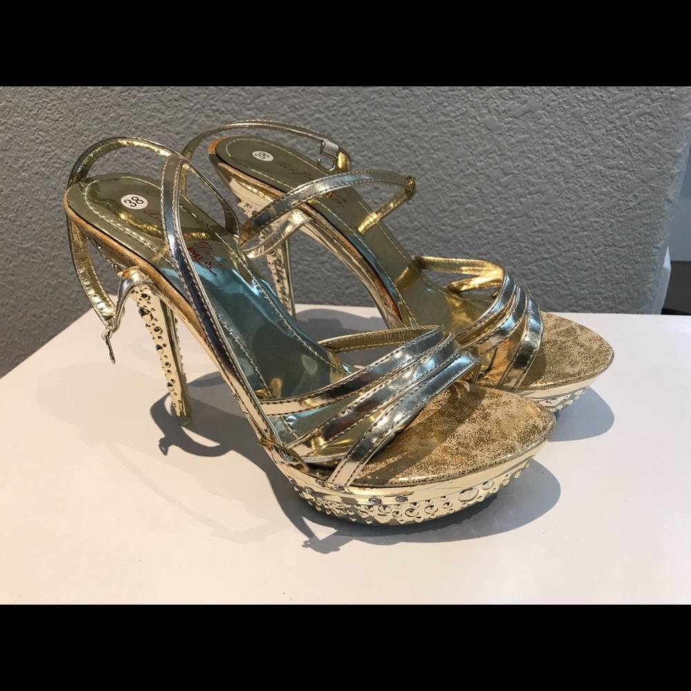 Gold sandals